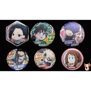 **พร้อมส่งในไทย**เข็มกลัด my hero academia เดกุ บาคุโก มิโดริยะ โทโดโรกิ ชินโด ออลไมท์ (แพ็คใส่กล่อง)