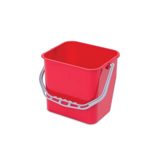 ถังพลาสติกพร้อมหูหิ้ว Octopus H021500004 สีแดง 12 ลิตร ถังพลาสติก Plastic bucket with handle Octopus H021500004 red 12 l