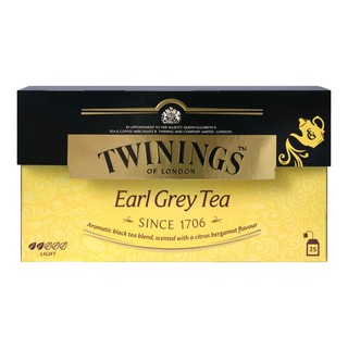 ชาอังกฤษ 2 กรัม (กล่อง25ซอง) ทไวนิงส์ Earl Grey Tea English tea 2 grams (box 25 sachets) Twinings Earl Gray Tea