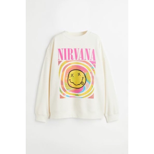 H&m Crewneck NIRVANA BEIGE H&ม