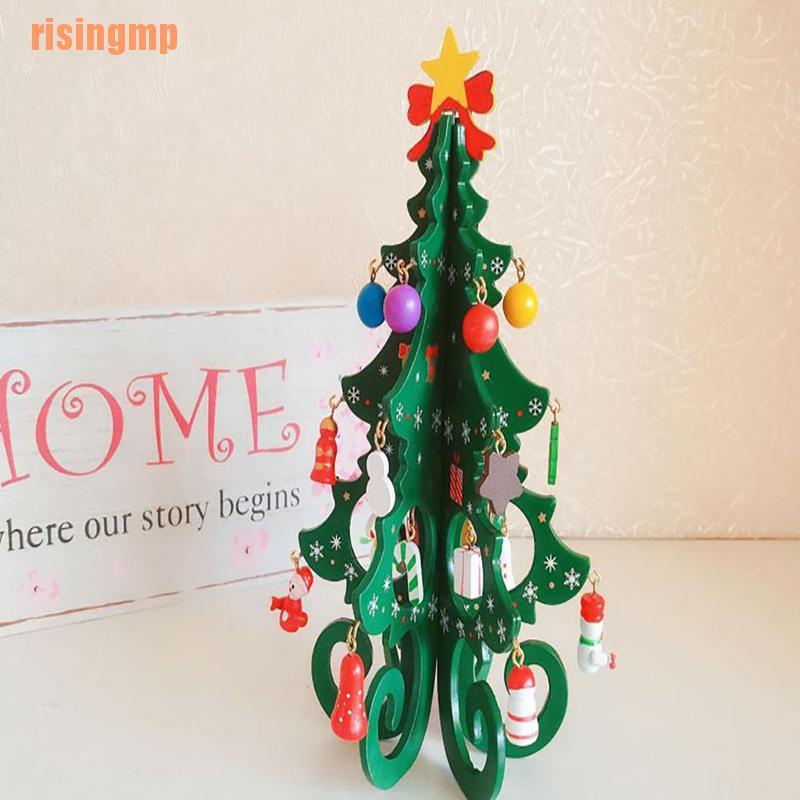 Risingmp (X) ต้นคริสต์มาส แบบไม้ แฮนด์เมด Diy