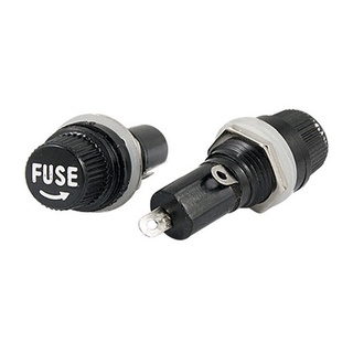 🔥ลด 50% ใส่โค้ด INC8LZ3🔥 กระบอกฟิวส์ Fuse holder 20 mm. สำหรับฟิวส์แก้ว 20 มิล 1 อัน