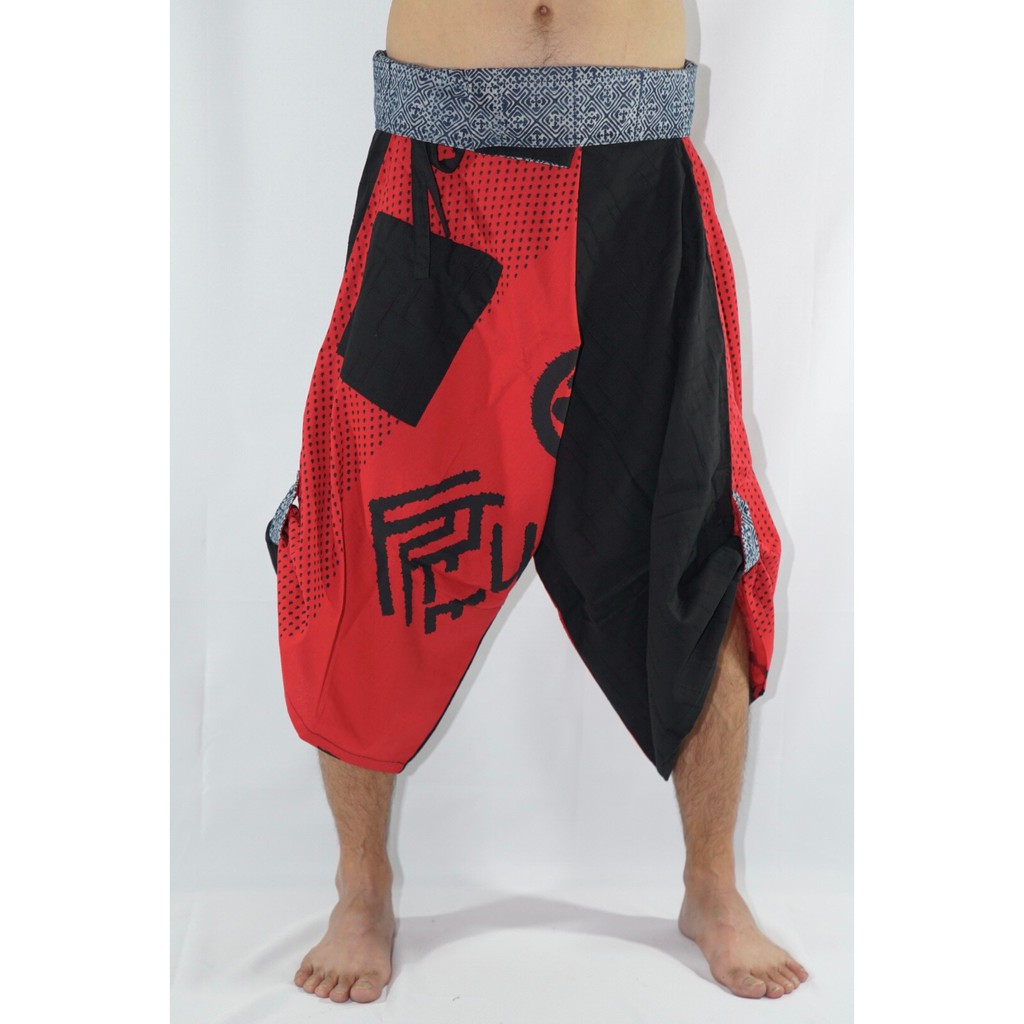 กางเกงซามูไรเอวผูก Samurai Pants Tie waist (Unisex)