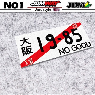 สติกเกอร์สะท้อนแสง ลาย Kanjo Osaka Japan JDM Racing Team สําหรับติดตกแต่งกระจกรถยนต์