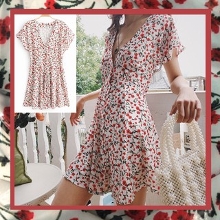 🌼Daisy Minidress🌼 ชุดมินิเดรสลายดอกน่ารักมาก ใส่สบายกระโปรงพลิ้วๆ