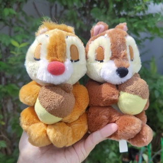 ขายคู่ ตุ๊กตา ชิพแอนด์เดล Chip and Dale ป้ายผ้า Disney ดิสนีย์ ขนาด6นิ้ว ขนเงานุ่ม ตั้งโชว์ น่ารักมาก ลิขสิทธิ์แท้