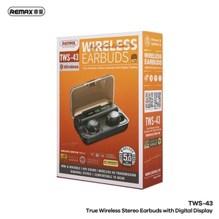 ร้านมั่งมี Remax​ TWS-43​ หูฟัง​บลูทูธ​ไร้สาย​พร้อมจอแสดงผลดิจิตอล​ Smart Display Perfect Sound