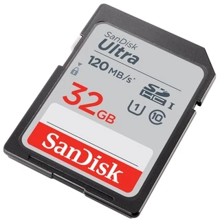 SanDisk Ultra SD Card SDHC UHS-I Memory Card 32GB Speed 120MB/s C10 U1 Full HD (SDSDUN4-032G-GN6IN)