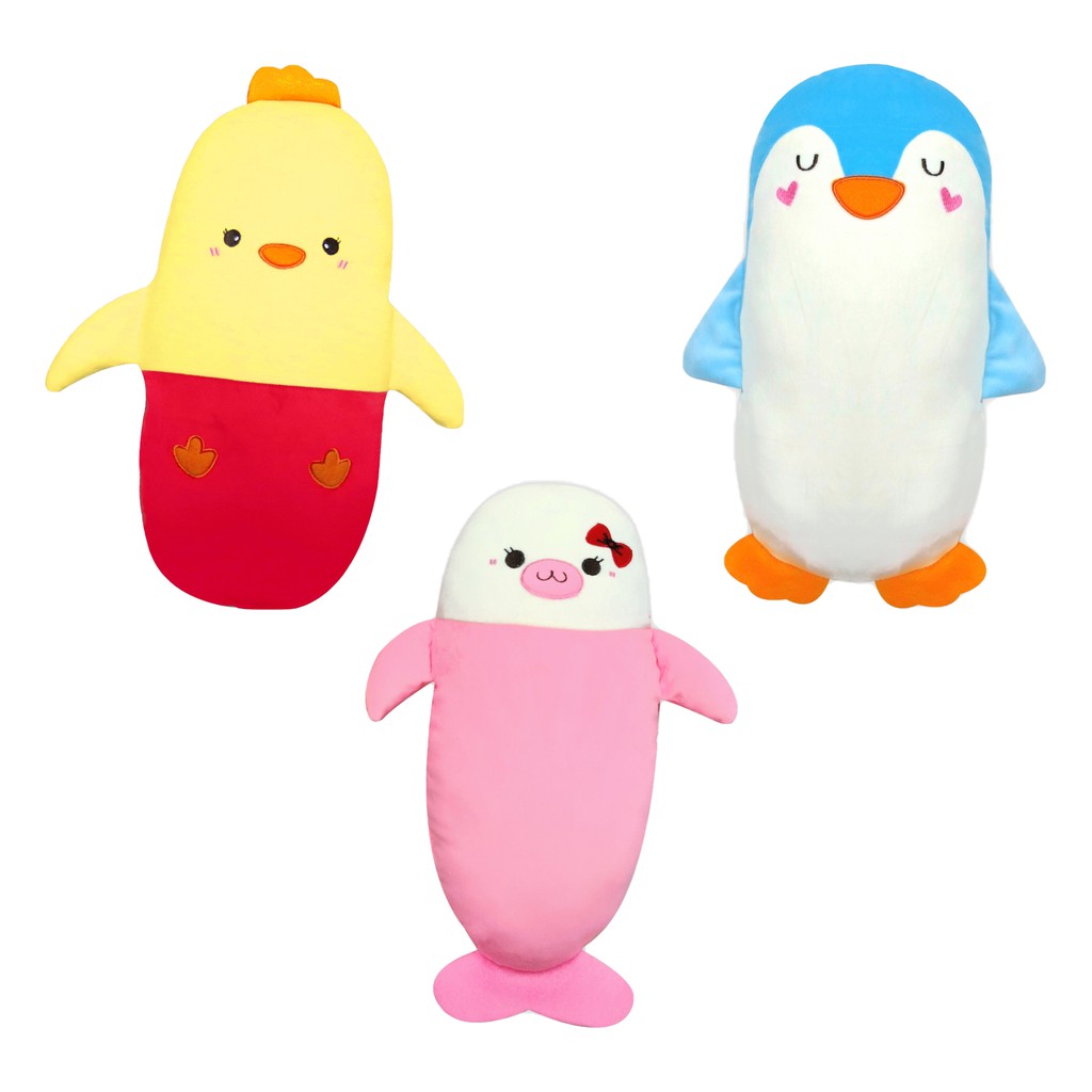 Grace Kids หมอนข้างผ้าเวลลัวร์ หมอนข้างลายการ์ตูน Size M