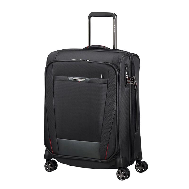 SAMSONITE กระเป๋าเดินทางล้อลาก แบบผ้า ขนาด 20 นิ้ว รุ่น PRO-DLX 5 SOFTCASE SPINNER 55/20 EXP CABIN BAG TSA