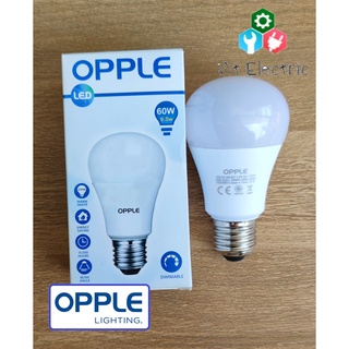 หลอดไฟ LED BULB OPPLE 9.5W ขั้ว E-27 806LUMEN ปรับความสว่างได้ DIMMABLE แสงวอร์ม WARMWHITE ประหยัดพลังงาน ENERGY A+