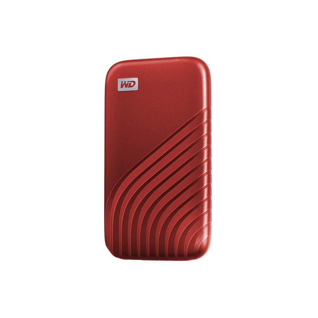 EXTERNAL HARDDISK WD My Passport SSD 2TB, Red, Speed up to 1050 MB/s