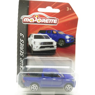 Majorette Toyota Hilux Revo with Hard Top - Series 3 - Dark Blue Color /Wheels D5S /scale 1/58 (3 inches) Long Package