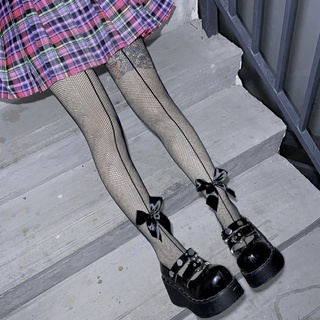 🔥Sale🔥ถุงน่องแต่งโบว์ Socks Tights Gothic พร้อมส่ง