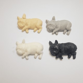 เฟรนซ์บูลด็อก  french bulldog ของเล่น ของสะสม งาน DIY งานประดิษฐ์ สุนัข หมา ดำ ขาว ครีม เทา งานแฮนเมด เฟรนซ์บลูดอกซ์