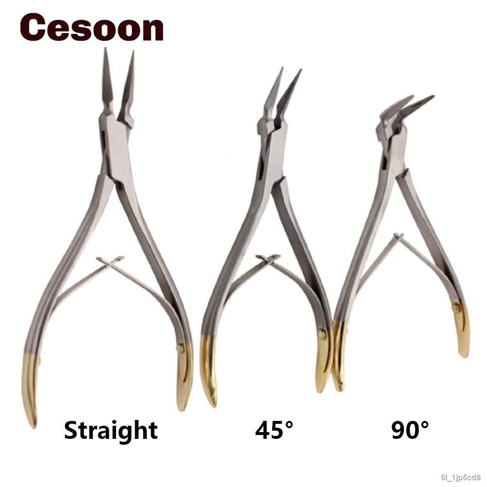 Cesoon 1Pc Dental Residual Root Tweezers Fragment Minimally Invasive