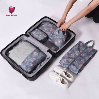 PINK PVSSY กระเป๋าจัดระเบียบแบบลาย 5 ลาย