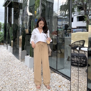 Teddy Pants กางเกงขายาว ผ้ามีดีเทล ใส่สบาย ทรงสวย
