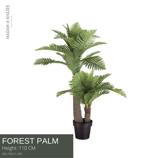 Forest Palm ต้นฟอเรสปาล์ม  ขนาดสูง 110 CM ต้นไม้ปลอมเกรดพรีเมี่ยม มาดามขจี  Premium Artificial Plant