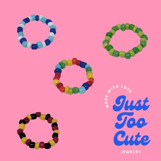 [พร้อมส่ง] i n d i e c o l l e c t i o n (indie colorful beaded rings / แหวนลูกปัดน่ารักสีสันสดใส bead ring แหวนลูกปัด