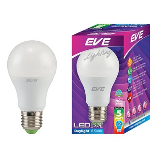 หลอด LED A60 5 วัตต์ เดย์ไลท์ E27 EVE 554597LED Bulb A60 5W Daylight E27 EVE 554597