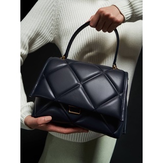 Charles &amp; Keith Gemma Chunky Chain Link Quilted Bag