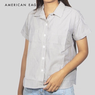 American Eagle Short Sleeve Shirt เสื้อเชิ้ต ผู้หญิง แขนสั้น (EWSB 035-4473-410)