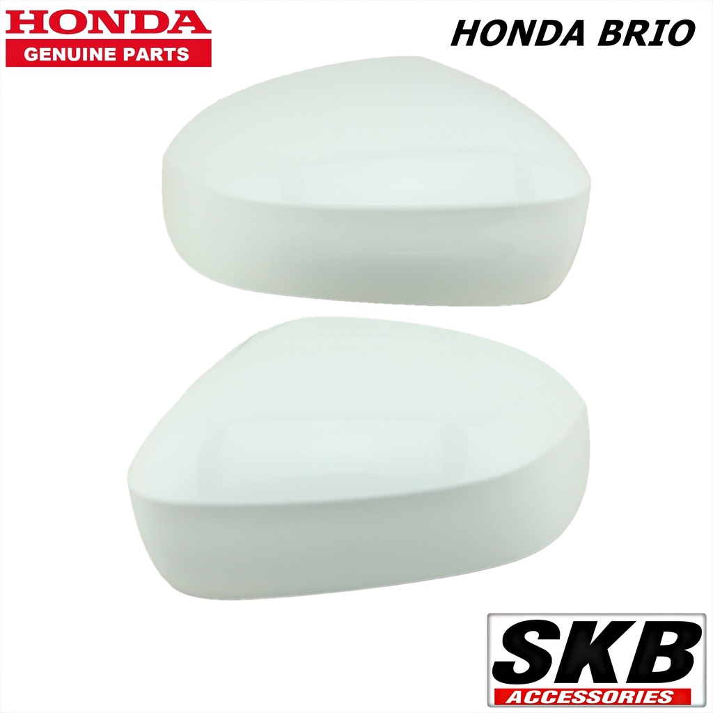 HONDA BRIO ,  AMAZE ปี 2012- 2013สีขาว NH-578 ฝาครอบกระจก  (สำหรับรุ่น ไม่มีรูไฟเลี้ยวที่ฝาครอบกระจก