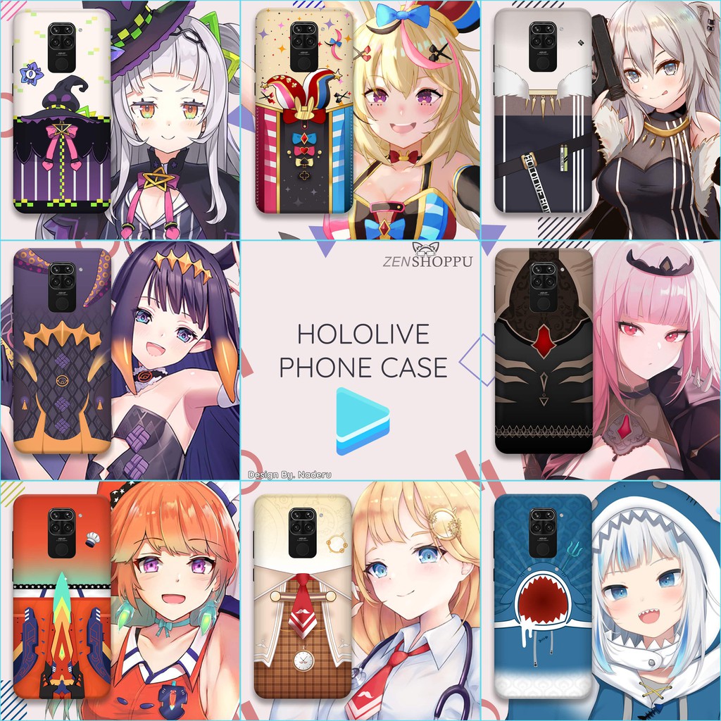 เคสโทรศัพท์ Hololive EN-Japan-batch 6 by Zenshoppu (Gura, Amelia, Kiara, Ina, Mori, Bota, Polka, Shi