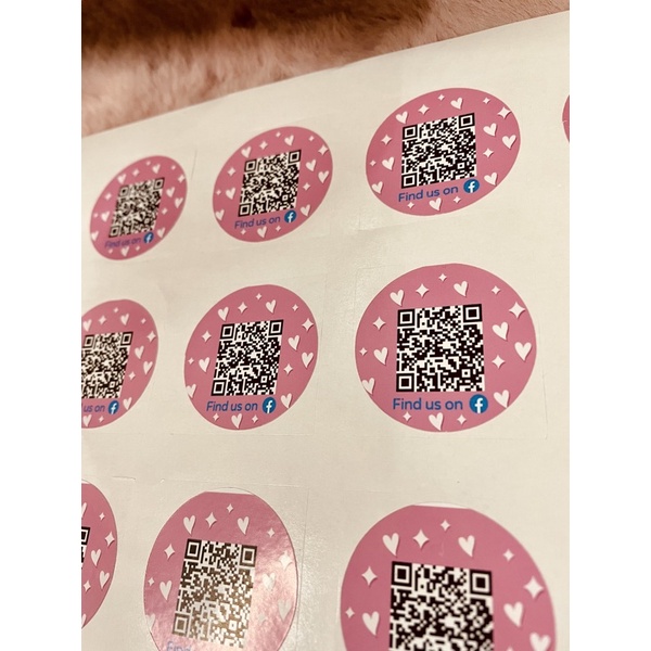 สติ๊กเกอร์ QR CODE 100 ชิ้น Rm15
