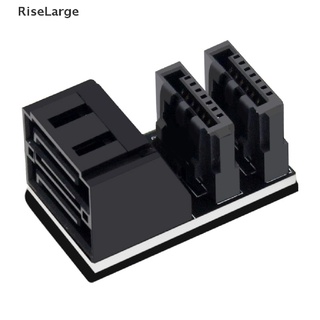 [RiseLarge] อะแดปเตอร์ SATA 6GB 7pin ตัวเมีย เป็น 7pin ตัวผู้ 90 180 องศา