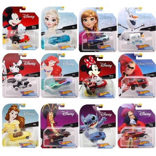 Hot Wheels โมเดลตุ๊กตา Disney Mickey Minnie Mouse Ariel Anna Elsa Captain Hook Timon Pluto Belle Scale ขนาด 1:64 ของเล่นสําหรับเด็ก GCK28 AVYS