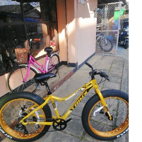 ใหม่จักรยานล้อโตสีทองTRINXร่นT106ปี2022