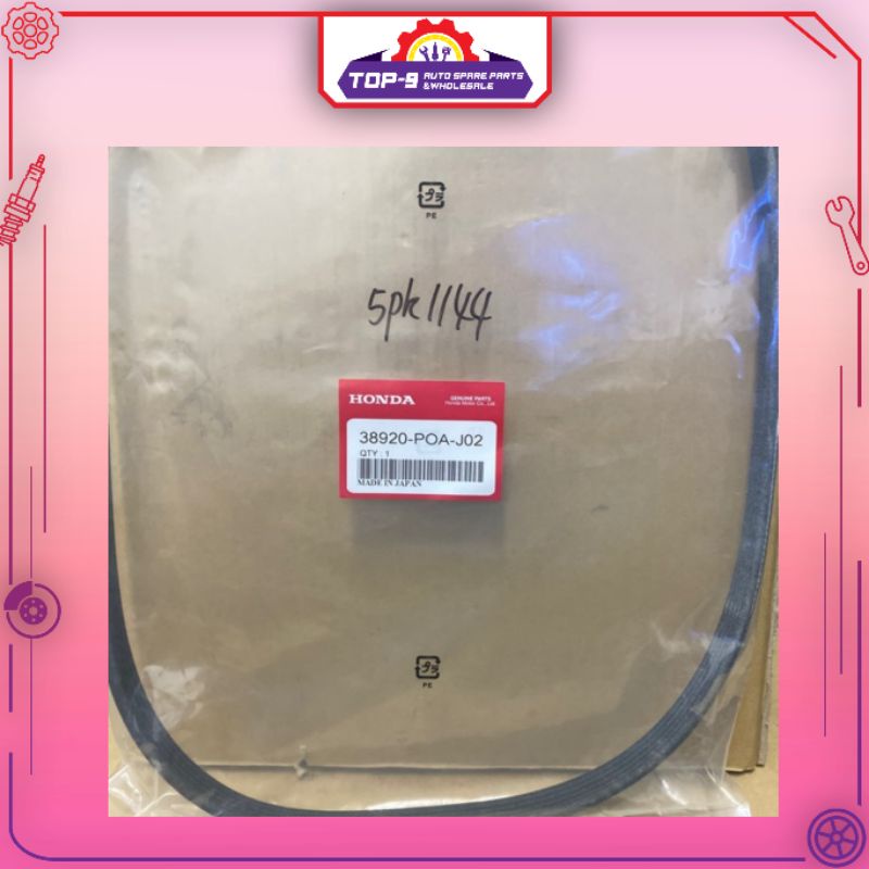 HONDA CITY SEL, JAZZ FAN BELT 5PK1144 (38920-POA-J02)
