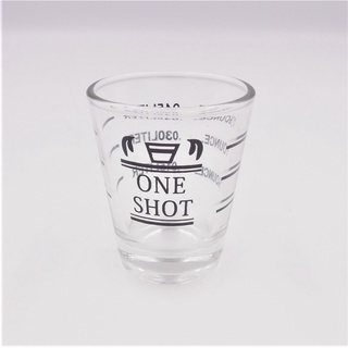 แก้วตวง One shot สเกลสีดำ 30 ml 1 ออนซ์ รหัส 2104