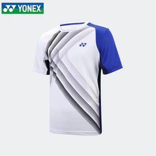 Yonex ใหม่ เสื้อผ้าแบดมินตัน แขนสั้น ระบายอากาศ แห้งเร็ว สําหรับผู้ชาย และผู้หญิง