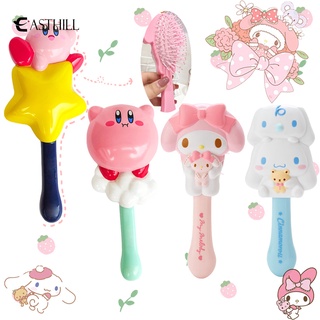 Easthill Sanrioed My Melody Kittly Kuromi Kirby Cinnamoroll Purin หวีนวดถุงลมนิรภัย น่ารัก อะนิเมะ Kawaii ของเล่นน่ารัก สําหรับเด็ก