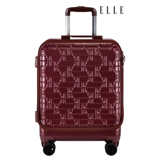 ELLE Travel Luggage Expandable Collection. 100% Polycarbonate (PC), Aluminum Trolley, 360 wheels Spinner, 18" Carry On