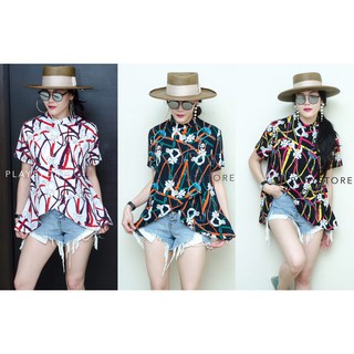เสื้อลายเข็มขัดและดอกไม้สีขาวละมุน สวยมาก!