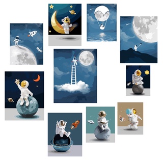 40*50 DIY PBN Digital Painting Paint By Numbers on Canvas spaceman