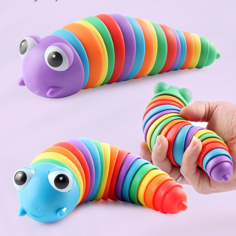Prank Toys 132 บาท 【HYG】ของเล่นหนอนผีเสื้อ สีรุ้ง แบบบิดได้ หนอนของเล่น สำหรับเด็ก ตุ๊กตาหนอนผีเสื้อ ของเล่นสําหรับเด็ก Hobbies & Collections
