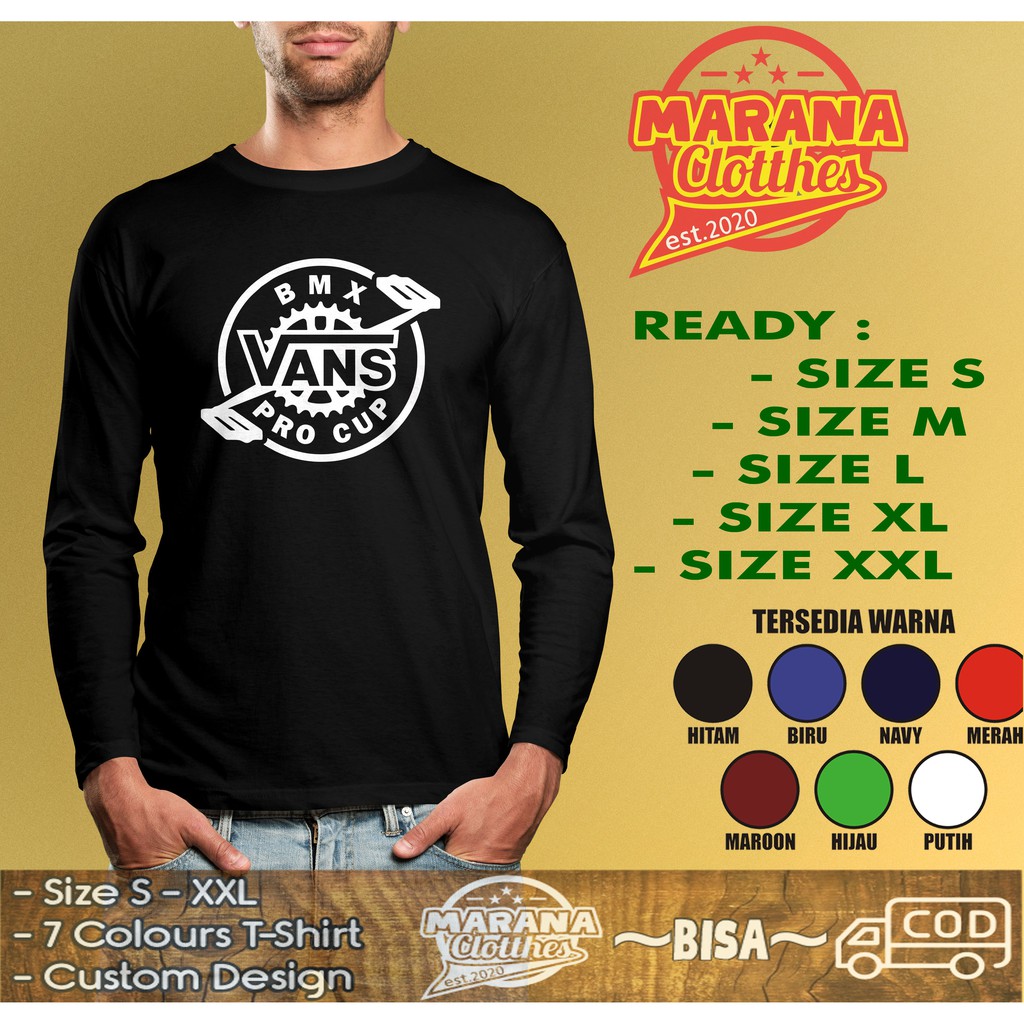 VANS PRO CUP BMX T-SHIRT เสื้อยืดกีฬาแขนยาว