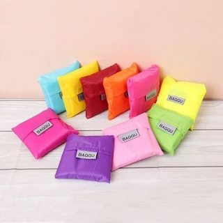 kingshopping HH44 (ร้านไทย) ถุงเก็บของ ถุงผ้าพับได้ 12สี👕 ช่วยลดโลกร้อน สะดวกต่อการใช้งาน น้ำหนักเบา พกพาง่าย พร้อมส่ง 💌