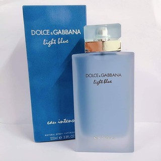 【ของแท้ 💯% 】⚡️ส่งฟรี 🚚 น้ำหอม DOLCE&amp;GABBANA D&amp;G light blue intense EDP 100ml . *กล่องขาย*