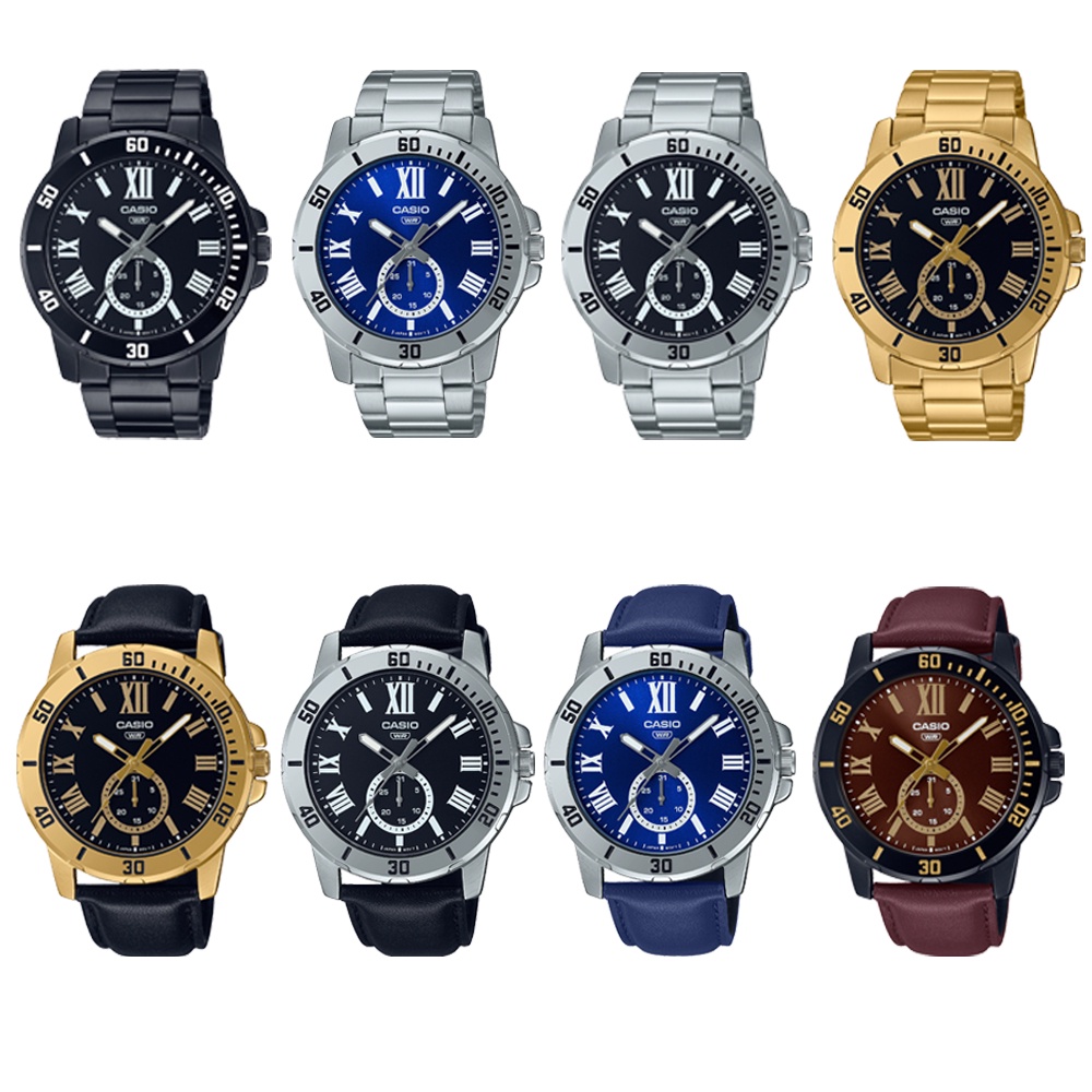 Casio Standard นาฬิกาข้อมือผู้ชาย รุ่น MTP-VD200(MTP-VD200B-1B,MTP-VD200D-1B,MTP-VD200D-2B,MTP-VD200G-1B,MTP-VD200GL-1B)