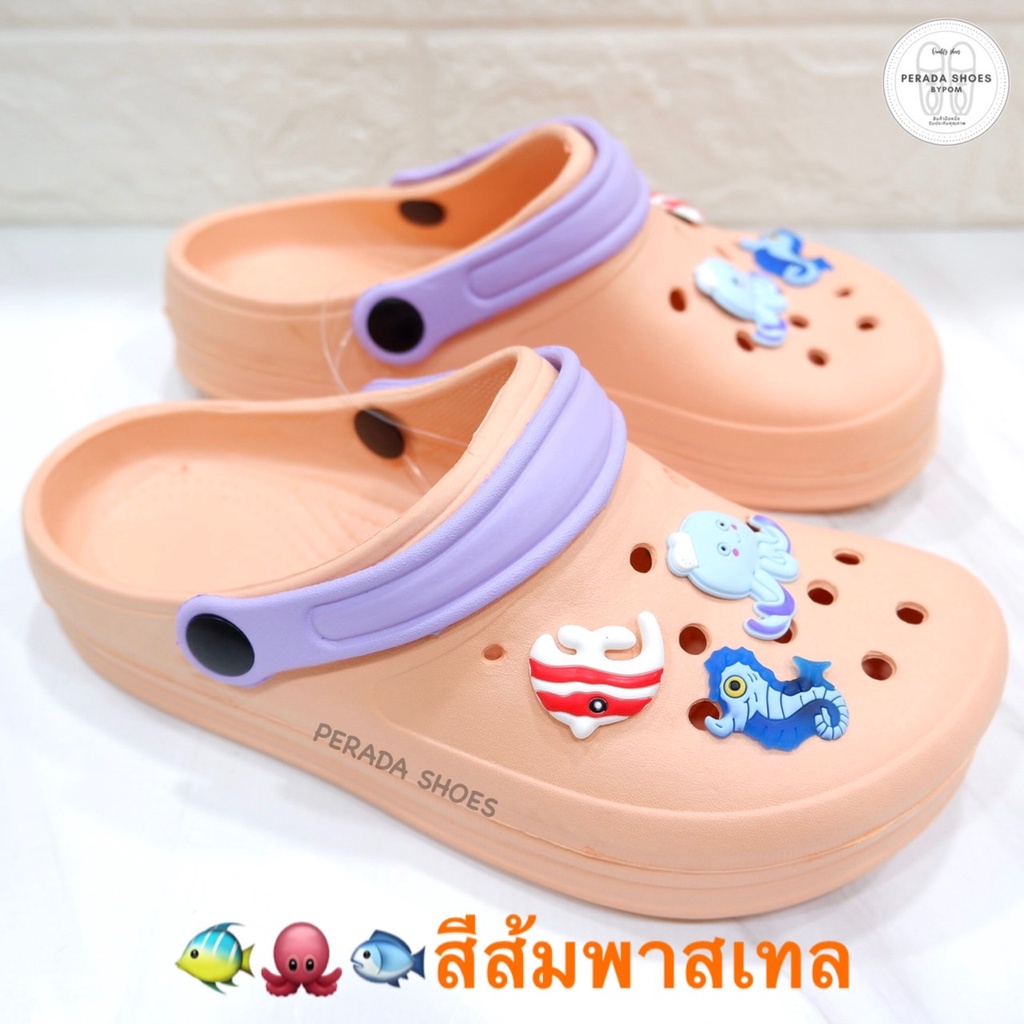 89 บาท เท่านั้น (สุ่มลาย) รองเท้าหัวโต สีพาสเทล ให้เลือกจ้า ไซส์ 36-39