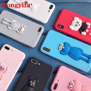 For Huawei Nova 5T Y7 Y5 Prime 2018 P smart 2017 Honor 7S 7X 6C Phone Case Cute Carton Kaws Bear Soft Cover