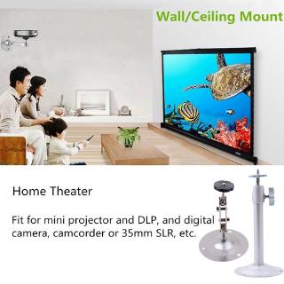 ขาตั้งโลหะสีเงินปรับระดับได้ 360 องศาสําหรับ dlp lcd projector