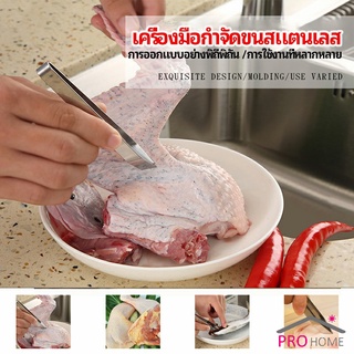 แหนบถอนขนหมู ถอดก้างปลา แหนบสแตนเลส พร้อมจัดส่ง pork plucking tongs