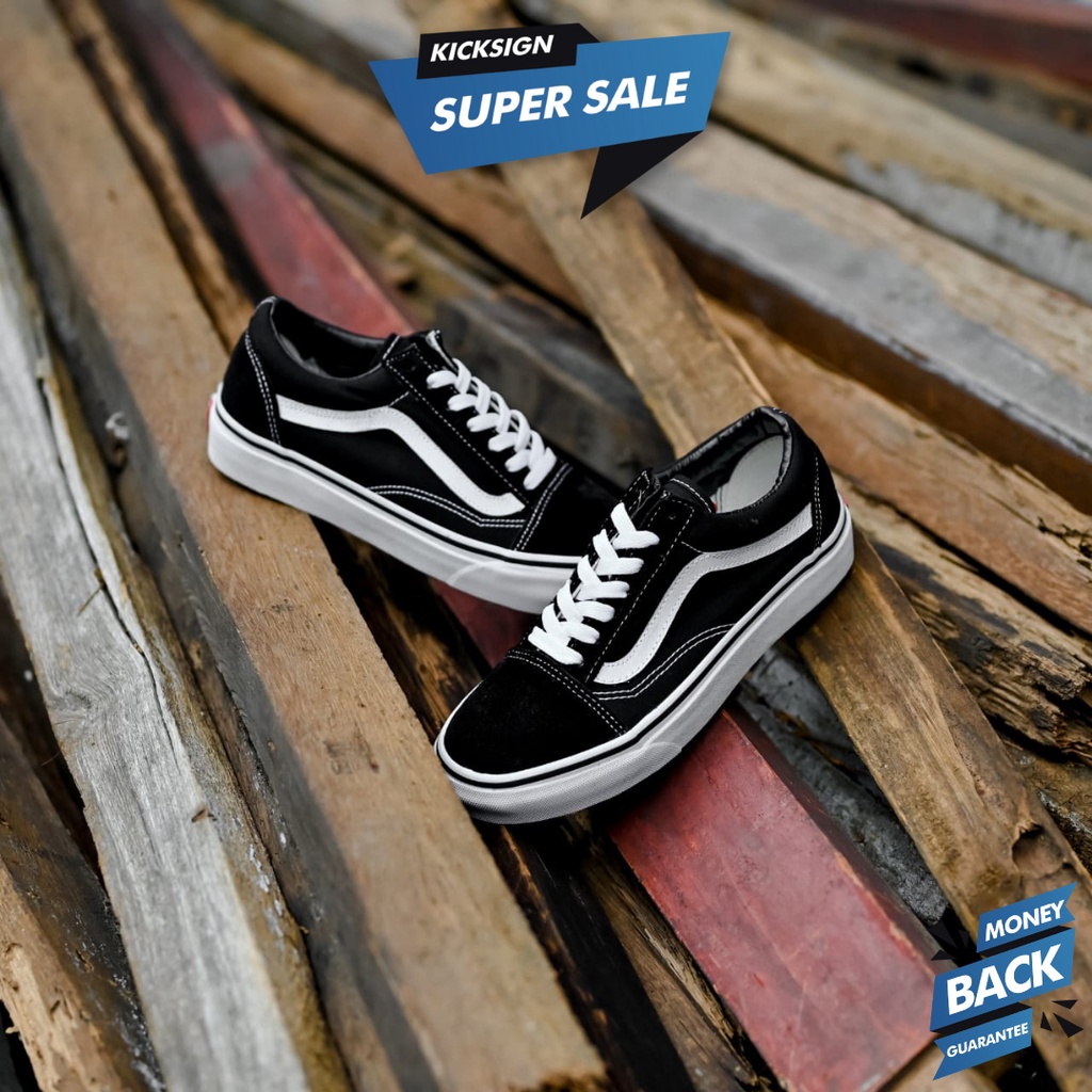 Vans OLDSKOOL ของแท้ 100% สีดํา สีขาว